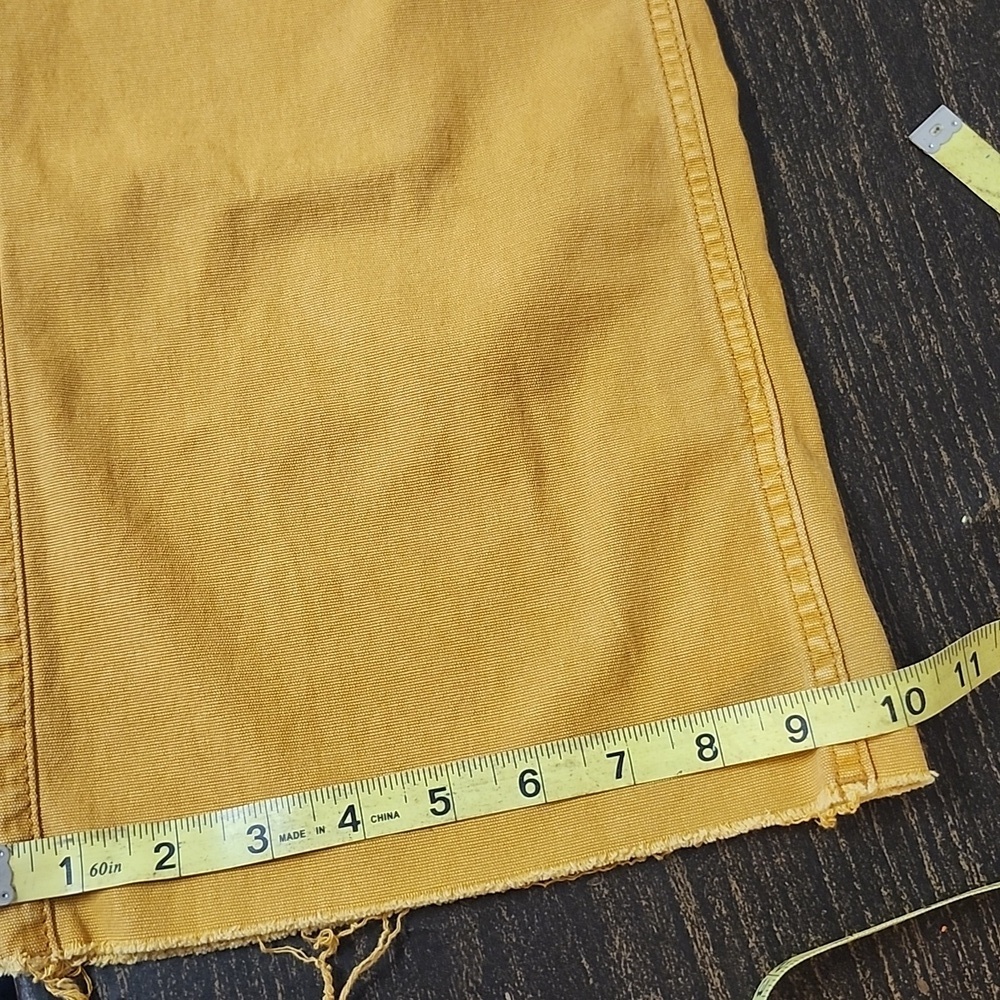 Anthropologie Pilcro Mustard Yellow Yaya Highrise Wide Leg Pants 34 - Picture 7 of 9